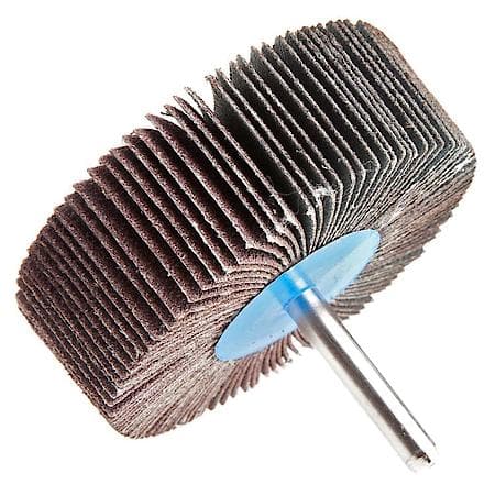 Flap Wheel 1/4 In Shank Mounted 3 In X 1 In 80 Grit