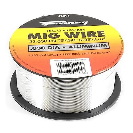MIG Welding Wire, ER4043, .030 Inch x 1 lb., Aluminum