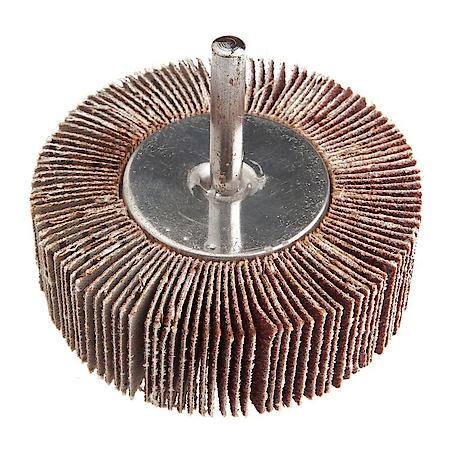 Flap Wheel 1/4 In Shank Mounted 3 In X 1 In 60 Grit