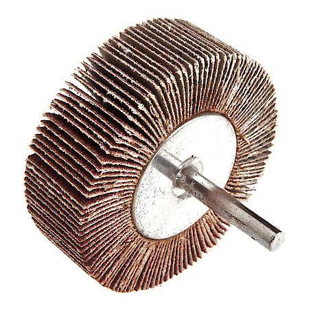 Flap Wheel 1/4 In Shank Mounted 3 In X 1 In 60 Grit