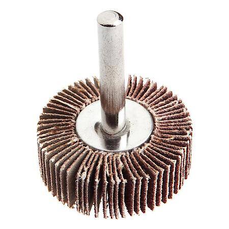 Flap Wheel 1/4 In Shank Mounted 1-1/2 In X 1/2 In 80 Grit