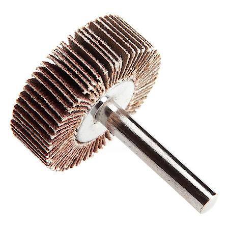 Flap Wheel 1/4 In Shank Mounted 1-1/2 In X 1/2 In 80 Grit