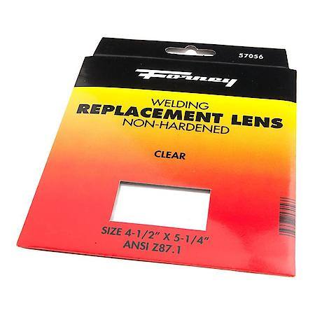 Welding Helmet Cover Lens Clear Glass (Non-Hardened) 4-1/2 In X 5-1/4 In