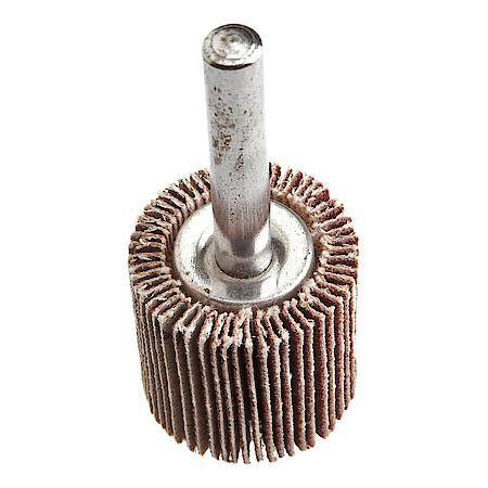 Flap Wheel 1/4 In Shank Mounted 1 In X 1 In 120 Grit