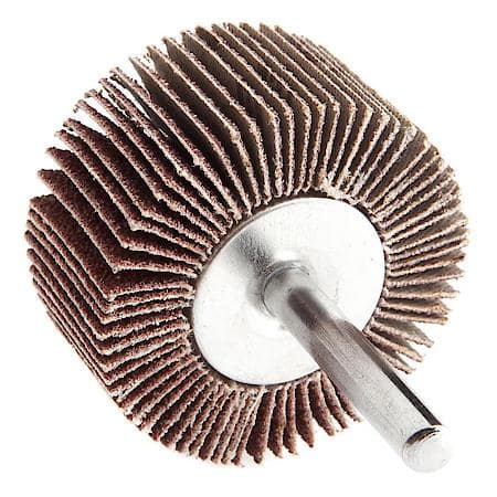 Flap Wheel 1/4 In Shank Mounted 2 In X 1 In 60 Grit