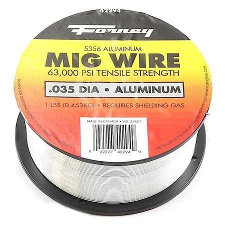 MIG Welding Wire, ER5356, .035 Inch x 1 lb., Aluminum