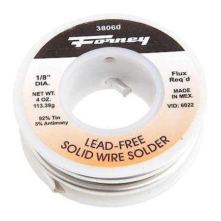 Solder Lf Solid 1/8In 4Oz