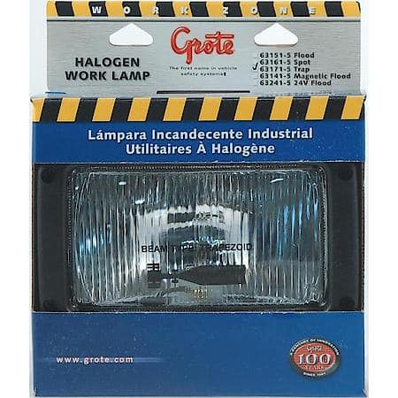 Forward Lighting, Clear Trapezoid Rectangular Halogen Work Lamp