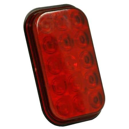 Hi Count Rectangular LED Stop Tail Turn Light, Red