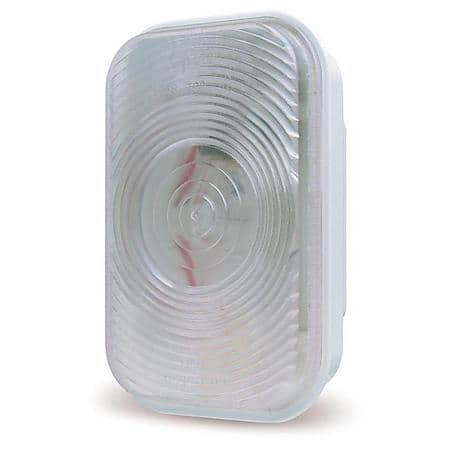 Rectangular Dual-System Backup Light, Female Pin, Clear
