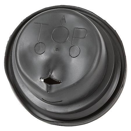 Closed Back Grommet for Round Light - 4", Black
