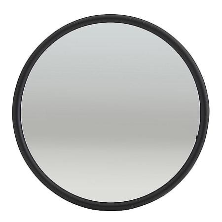 Round Convex Mirror with Offset Ball Stud - 8", Black