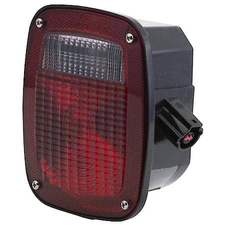 Ford ® Stop Tail Turn Box Light, RH with License Window, Red