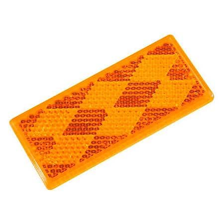 Stick-On Rectangular Reflector, Yellow