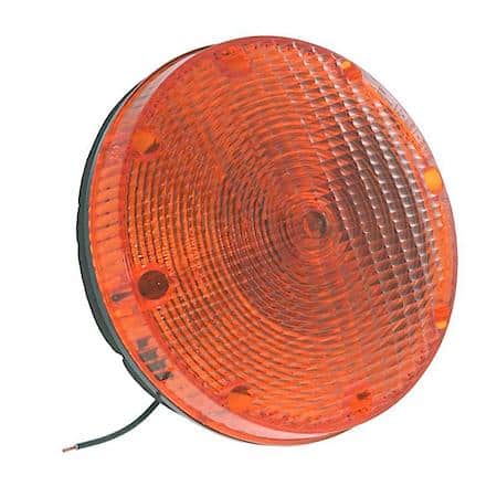 7" School Bus Light, Single Contact, Yellow