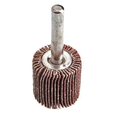 Flap Wheel, Shank Mounted, 1 In X 1 In, 80 Grit