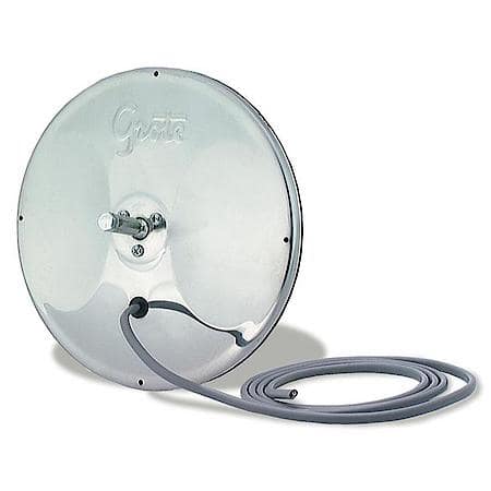 Round Convex Mirror with Center Mount Ball Stud - 8", Heated Mirror