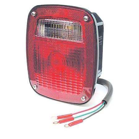 Two-Stud Stop/Turn/Tail Lamp, Torsion Mount, Fits Mack/Dodge, Red