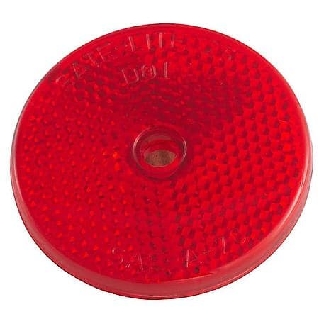 Sealed Center-Mount Reflector, 2" Red