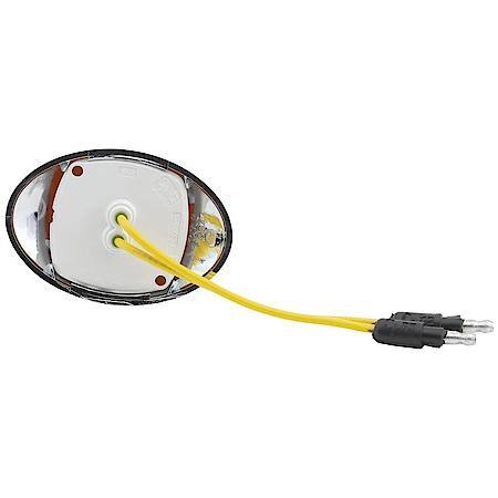 M3 Series LED Clearance Marker Light, .180 Molded Bullet with Bezel, Yellow