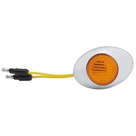 M3 Series LED Clearance Marker Light, .180 Molded Bullet with Bezel, Yellow