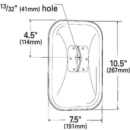 Below Eye Level Mirror - Stainless Steel