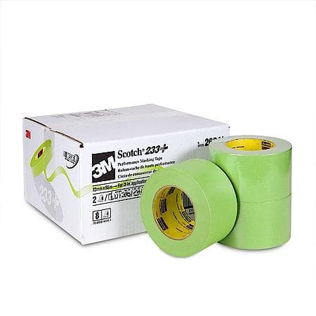 Scotch Performance Masking Tape 233+, 26341, 72 mm x 55 m, 8 per case