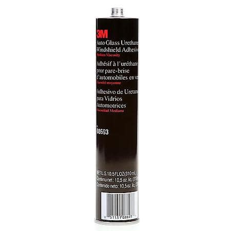 3M Auto Glass Urethane Windshield Adhesive, 08693, 10.5 fl oz Cartridge