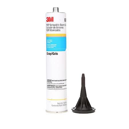3M MSP Sprayable Seam Sealer, 08374, Gray, 10.5 fl oz Cartridge, 6 per case