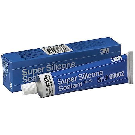 3M Black Super Silicone Seal, 08662, 3 oz tube 12 per case