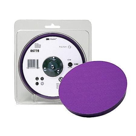 Hookit Painter's Abrasive Disc Back-up Pad, 6", Soft Density Foam