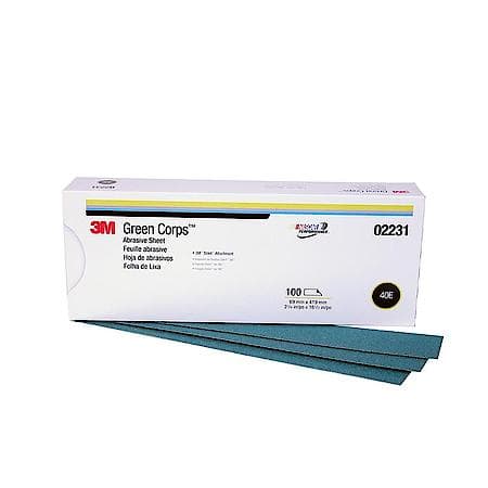 3M Green Corps Stikit Prdctn Sht, 02231, 2 3/4 inx16 1/2 in 40E (Sold by each)