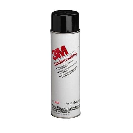 Undercoating, Rubberized, Black, 16 oz. (Sold by each)