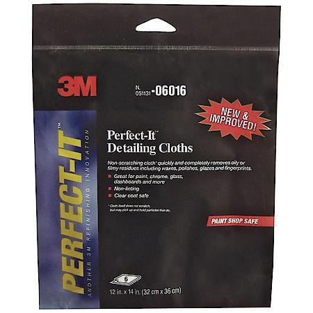 3M Perfect-It Detailing Cloths - Yellow, 6 cloths per pack,
