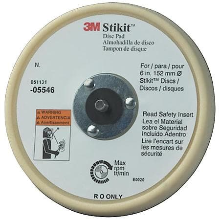 3M Stikit Low Profile Fnshng Disc Pad 05546, 6 in x 11/16 in 5/16-24 Ext
