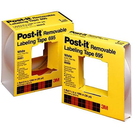 Post it Labeling Tape 695, 2 in. x 36 yds., White
