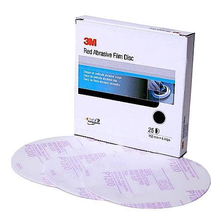 3M(Tm) Red Abrasive Finishing Film Stikit(Tm) Disc, 01103, 6 In, P1200