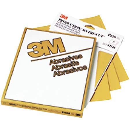 3M Production Resinite Gold Sheet, 02548, 9 in x 11 in, P100A (Sold by each)