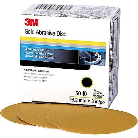 Hookit Gold Disc, 00918, 3 in, P150C (Sold by each)