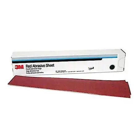 3M Red Abrasive Stikit Sheet, 01680, 2-3/4 in X 16-1/2 in, 40D (Sold by each)