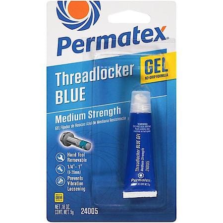 Blue Gel Threadlocker, Medium Strength, 5g Tube