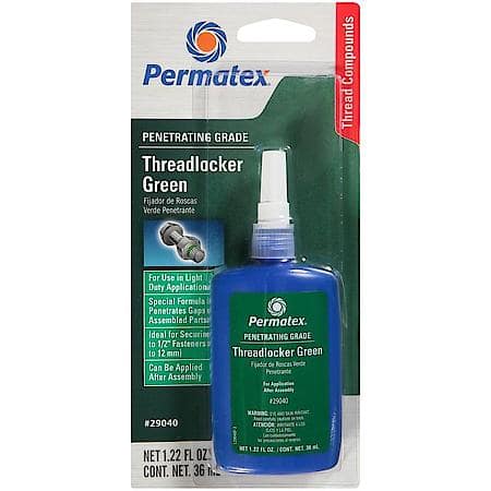 Green Threadlocker: Penetrating Grade, 290, 36 mL Bottle