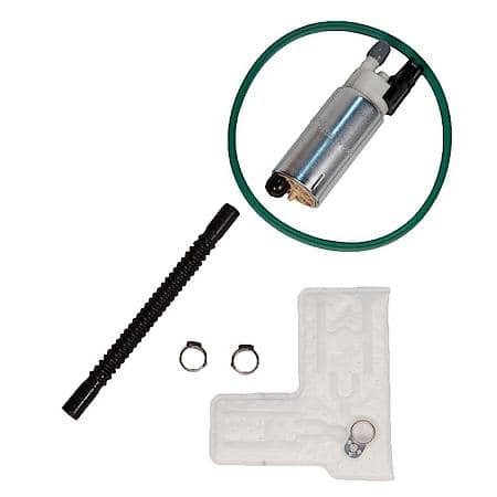 Fuel Pump and Strainer Set: With Seal, O-ring, Clamps, Hose