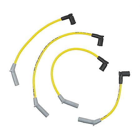 Spark Plug Wire Set - Super Stock Spiral 8mm - 77-80 Ford Fiesta - Yellow