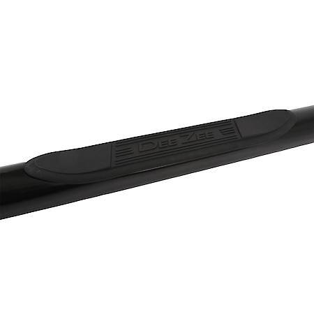 With Step Pads, 3 Inch Round Bent, Black, Steel, Frame Body Mount Bolts