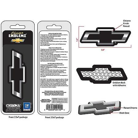 Decal, Injection Molded Chevy Emblem