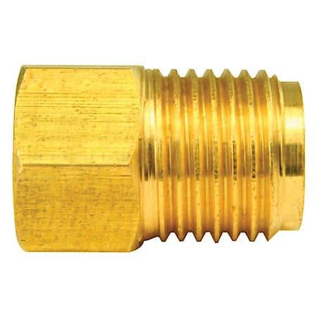 Brass Adapter, Female(3/8-24 Inverted), Male(9/16-18 Inverted), 1/Bag