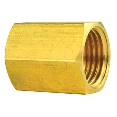 Brass Brake Line Union, 1/4 (7/16-24 Inverted), 1/bag