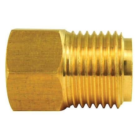 Brass Adapter, Female(1/2-20 Inverted), Male(5/8-18 Inverted), 1/Bag