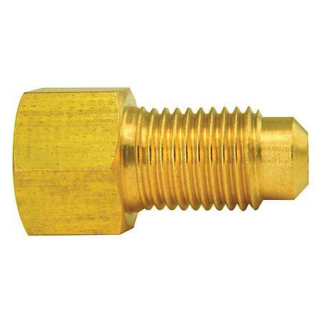 Brass Adapter, Female(3/8-24 Inverted), Male(3/8-24 Bubble), 1/Bag
